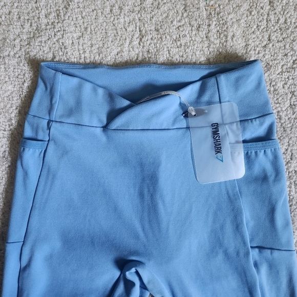NWT GYMSHARK POISE LEGGINGS MALIBU BLUE SIZE SMALL - Picture 5 of 11